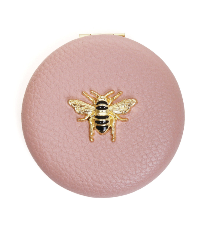 Luxury Pink round compact mirror