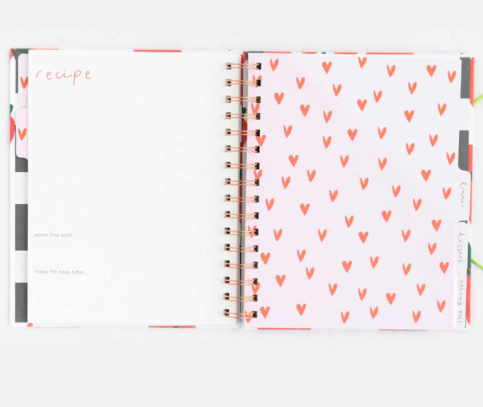 Strawberry Heart Recipe Food Journal - Image 2