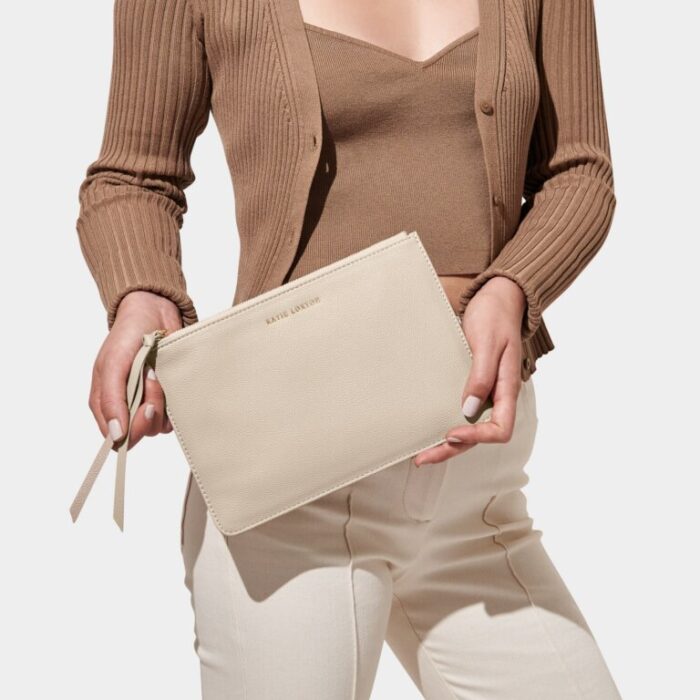 Isla Pouch- Light Taupe