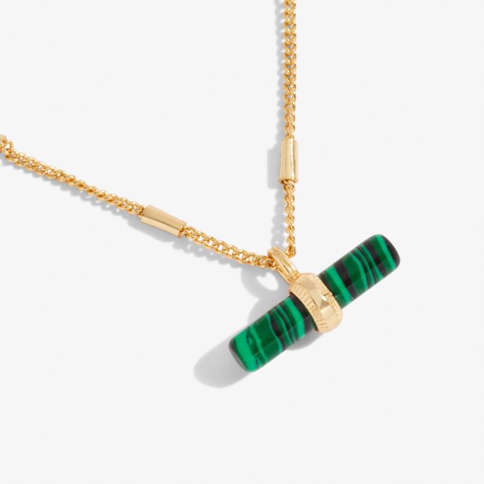 Aura Malachite Bar Necklace